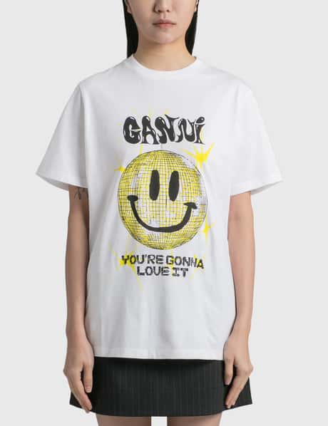 Ganni SMILEY RELAXED T-SHIRT