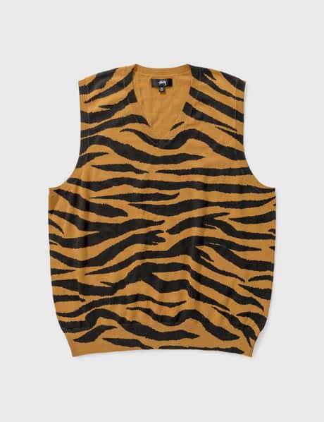 Stussy Tiger Printed Sweater Vest