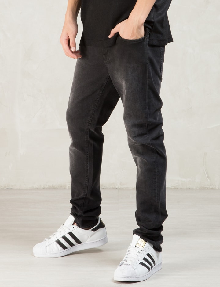 Black Black Heat Tight Long John Jeans Placeholder Image