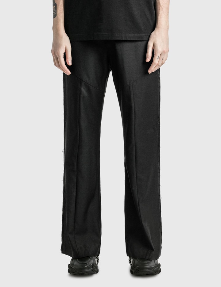 PANELLED WIDE LEG TAILORED TROUSERS Placeholder Image