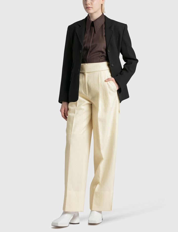 Virgin-wool High-rise Wide Trousers Placeholder Image