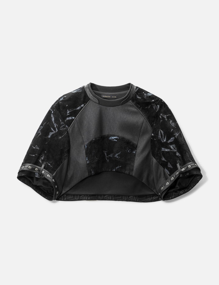 YOHAN KIM LEATHER CROPPED SWEATER Placeholder Image