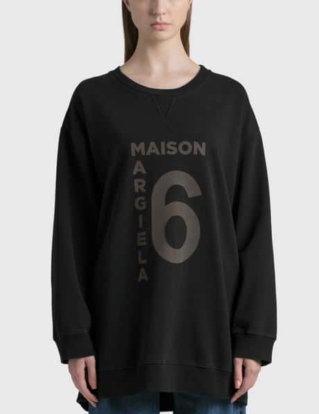 MM6 Maison Margiela Logo Oversized Sweatshirt