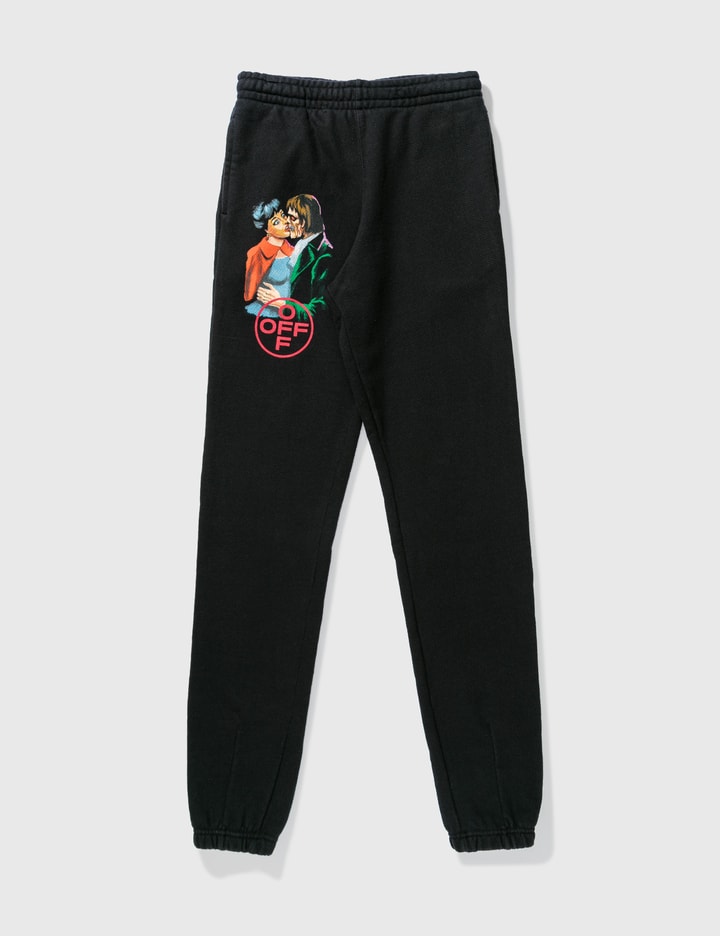 Off White Kiss Print Sweat Pants Placeholder Image