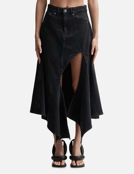 Y/PROJECT Evergreen Cut-Out Denim Skirt