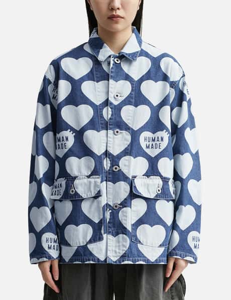 Human Made Heart Denim Coverall Jackets