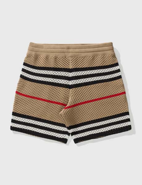 Burberry Icon Stripe Pointelle Knit Shorts
