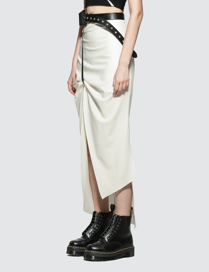 Leather Belt Slit Skirt Placeholder Image