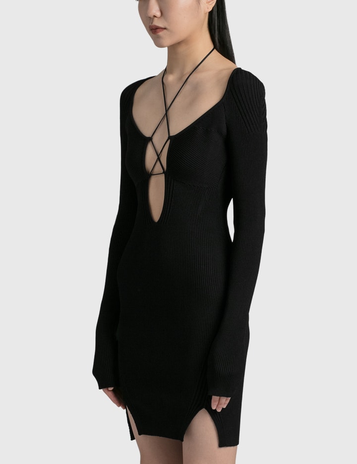 Long Sleeve Ribbed Dress Placeholder Image