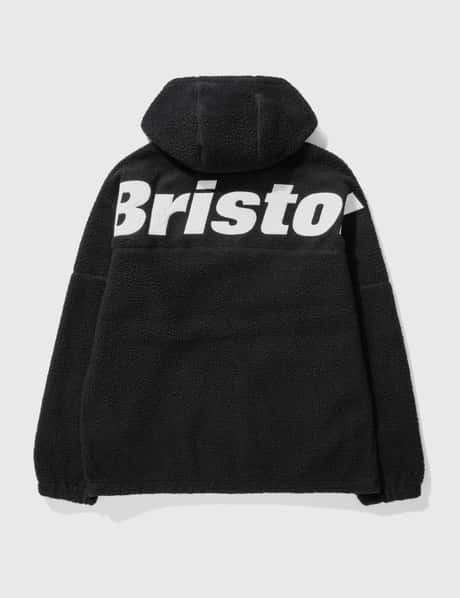 F.C. Real Bristol Boa Fleece Big Logo Hooded Blouson