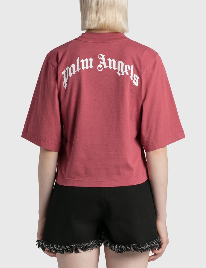Palm Angels Bear Cropped Tee Burgundy Placeholder Image