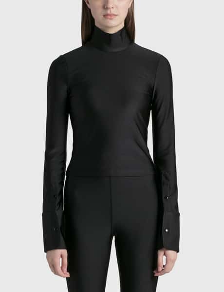 T By Alexander Wang Rolled Neck Knitted Top
