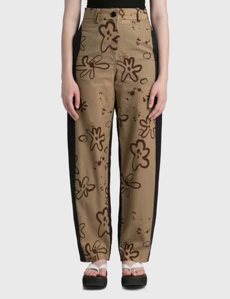 TheOpen Product Flower Printed Linen Pants