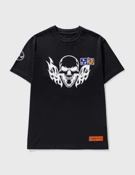 Heron Preston Flaming Skull Regular T-shirt