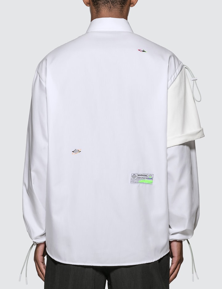 Contrast Sleeve Oversized Cotton Shirt Placeholder Image