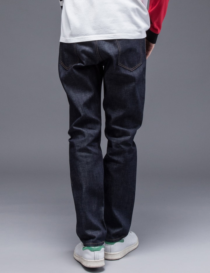 "Charls" Tapered Fit Raw Denim Pants Placeholder Image