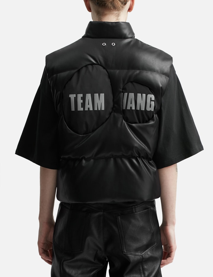 TEAM WANG DESIGN BALLOON  FAUX LEATHER DOWN VEST Placeholder Image