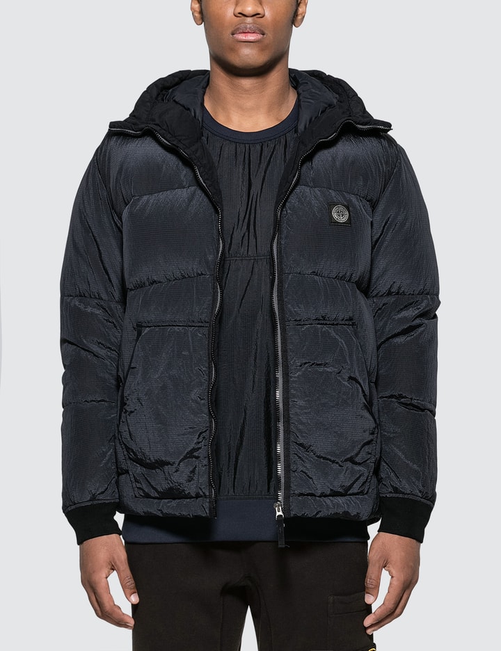Nylon Ripstop Hooded Down Jacket Placeholder Image