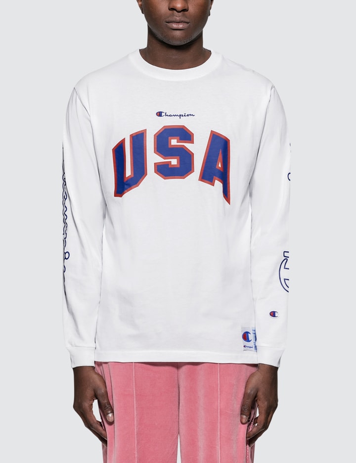 USA Embroidery L/S T-Shirt Placeholder Image
