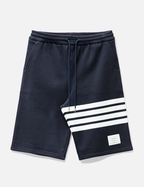 Thom Browne Cotton Loopback Engineered 4-Bar Sweat Shorts