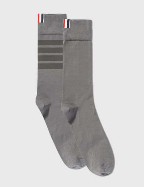 Thom Browne Cotton 4-Bar Mid-calf Socks