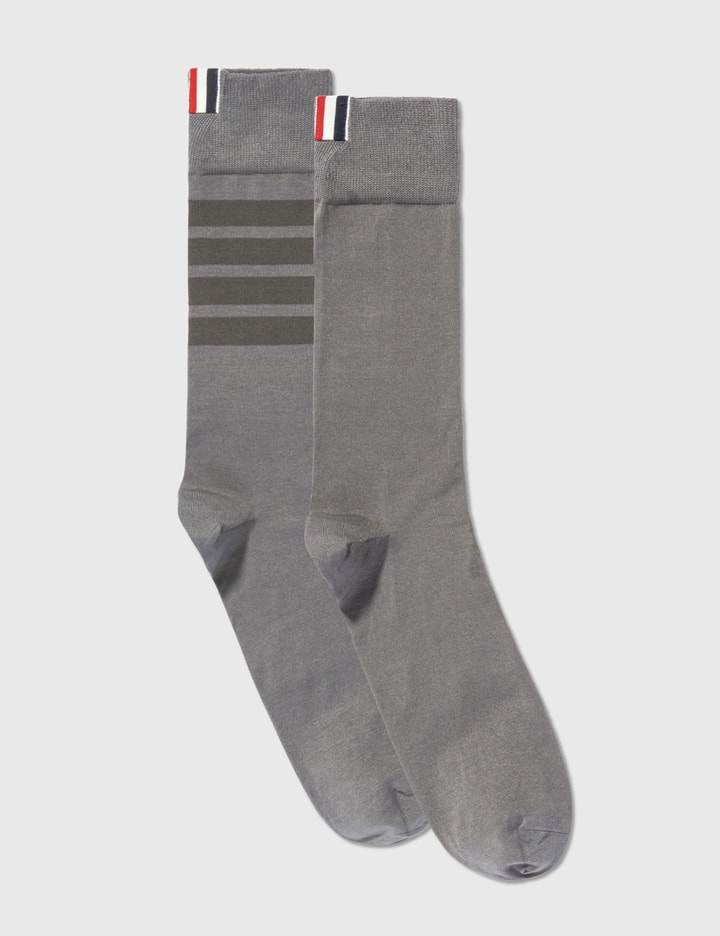 Cotton 4-Bar Mid-calf Socks Placeholder Image
