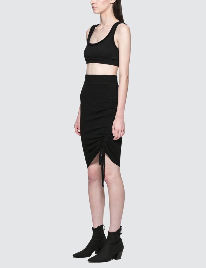 Rusched Merino Pencil Skirt Placeholder Image
