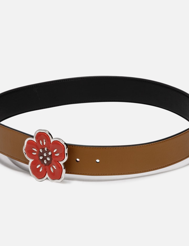 'Boke Flower' Wide Reversible Leather Belt Placeholder Image