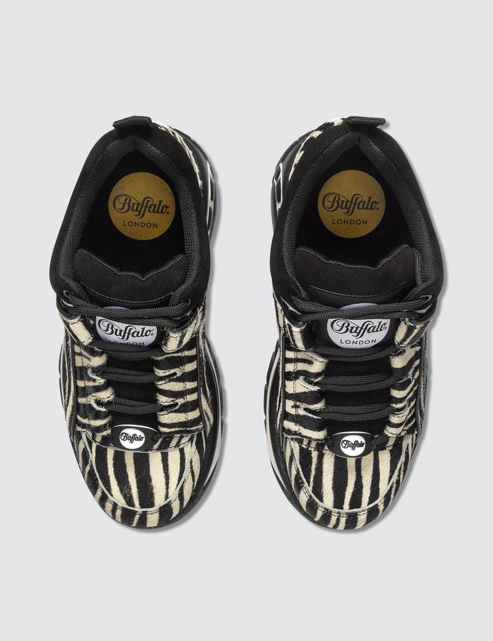 Zebra Fur Low Top Platform Sneakers Placeholder Image