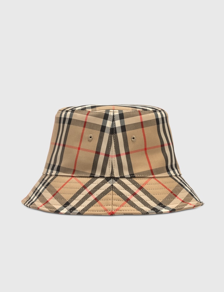 Vintage Check Cotton Blend Bucket Hat Placeholder Image