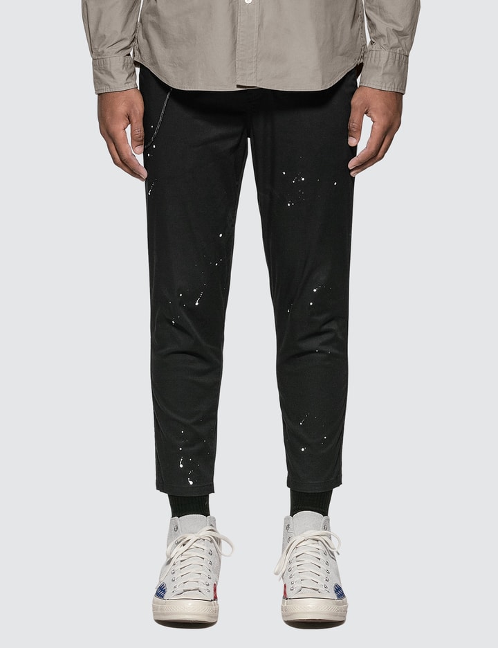 Carrot Fit Dripping Chino Pants Placeholder Image