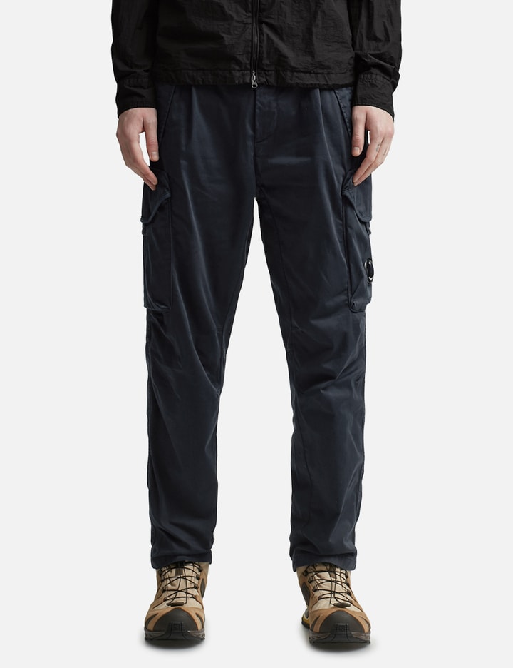 STRETCH SATEEN LOOSE FIT CARGO PANTS Placeholder Image