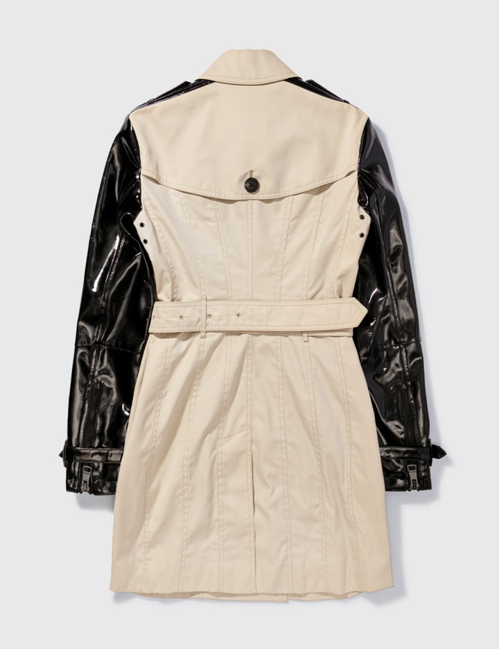 BURBERRY TRENCH COAT WITH PATENT SLEEVES Placeholder Image