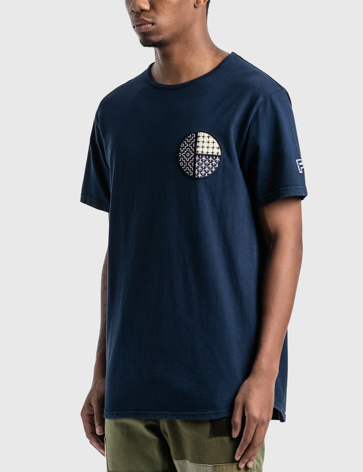 Circle Sashiko Indigo T-Shirt Placeholder Image