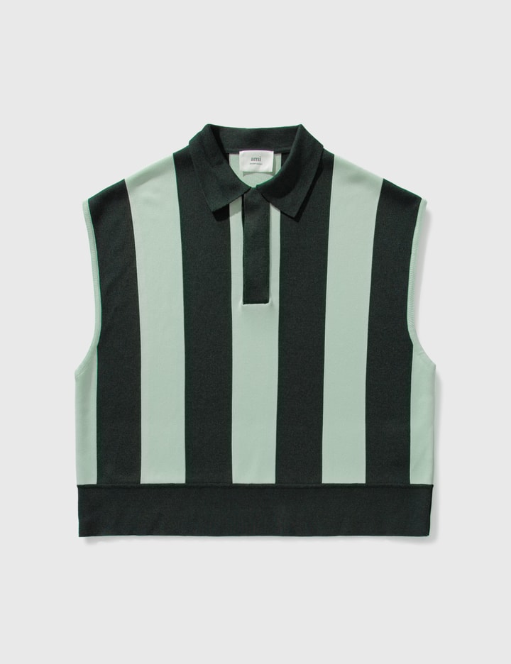 Striped Knitted Polo Placeholder Image