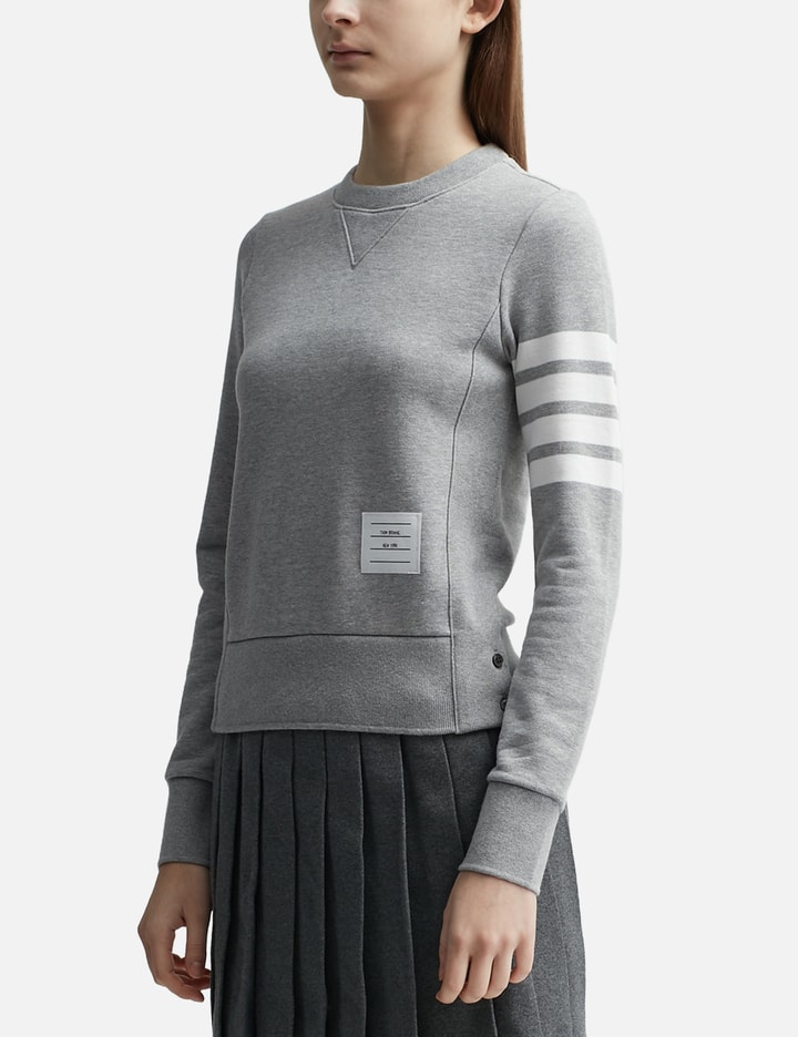 Loopback Jersey Knit Engineered 4-Bar Stripe Classic Crewneck Pullover Placeholder Image