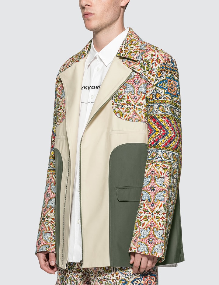 Iranian Print Panel Suit Jacket Placeholder Image