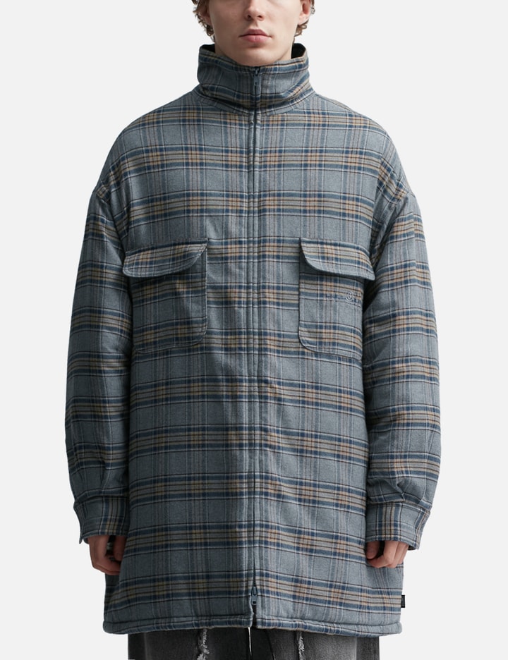 Quilted Checked Flannel Jacket Placeholder Image