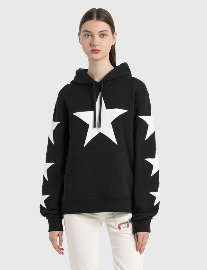 Star Motif Cotton Oversized Hoodie Placeholder Image