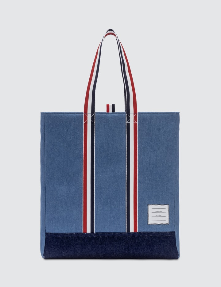 Unstructured Tote In Washed Denim Placeholder Image