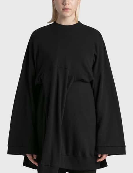 Enföld Cashmere-touch Freece 2way Tuck Drape Pullover