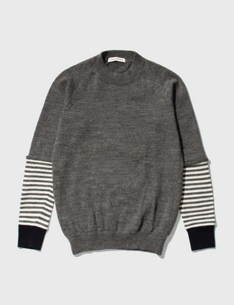 Undercover UNDERCOVER STRIPED SLEEVES WOOL KNITWEAR