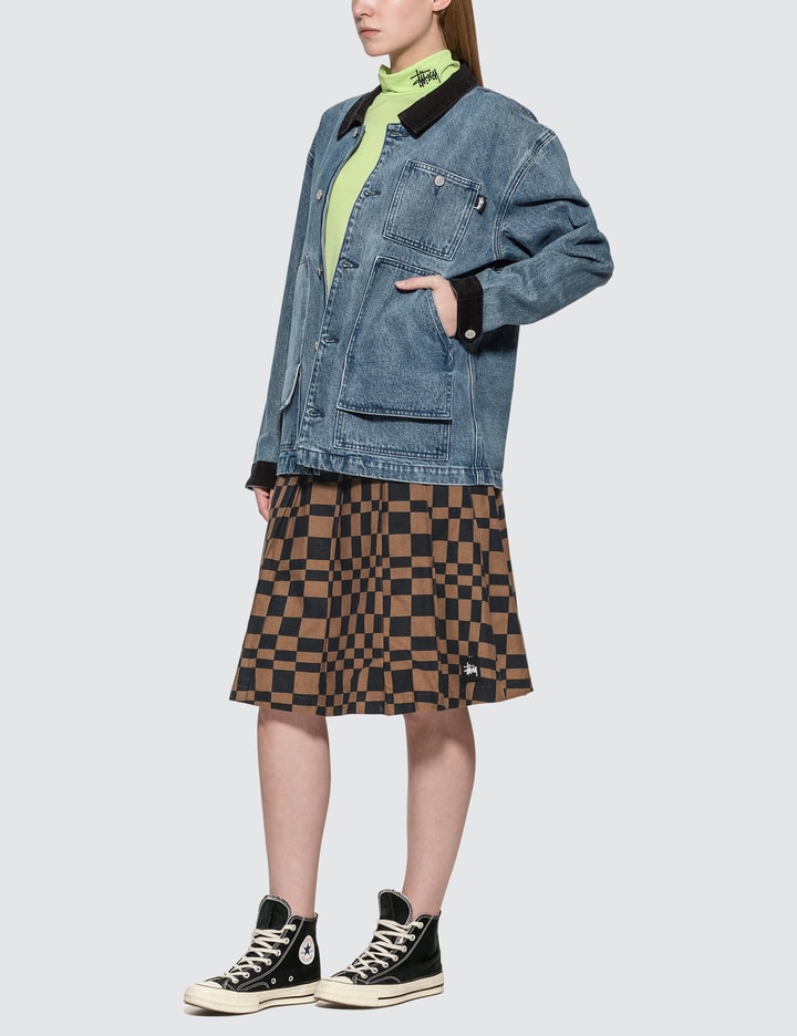 Sabi Checker Pleated Mid Skirt Placeholder Image