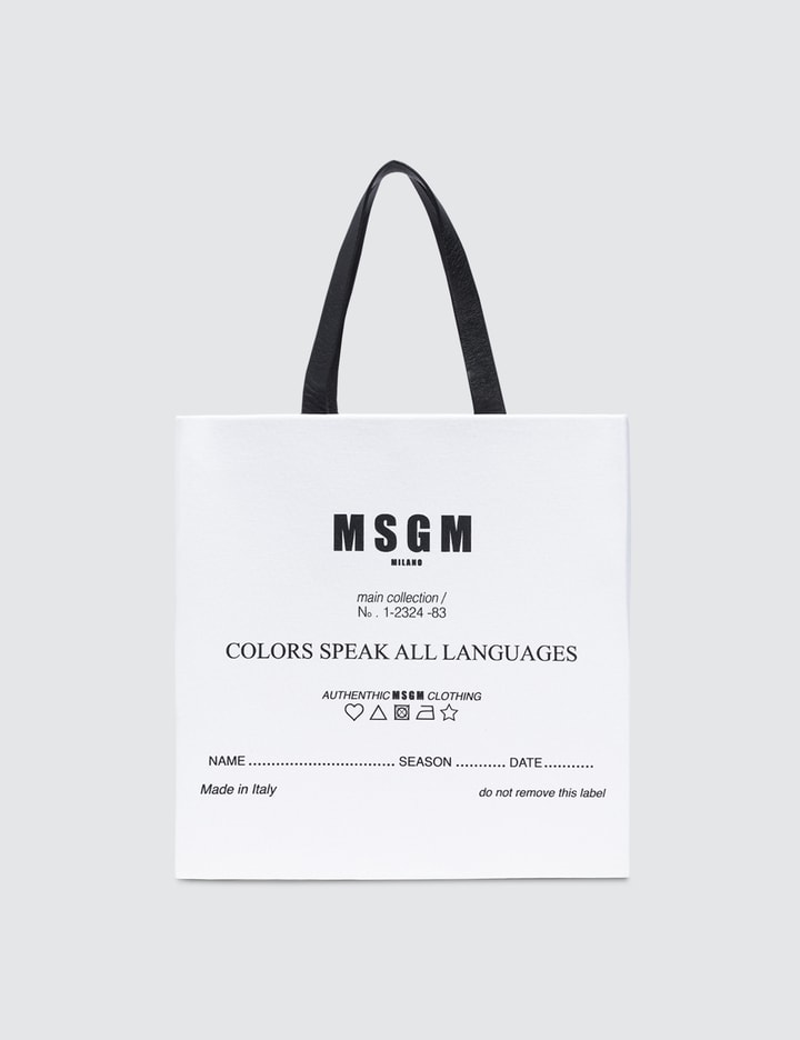 Msgm Logo Tote Bag Placeholder Image