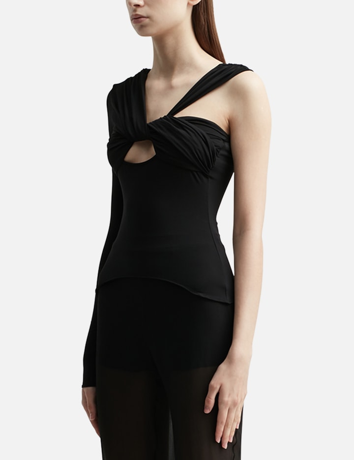 ONE SHOULDER ASYMMETRICAL DRAPED TOP Placeholder Image