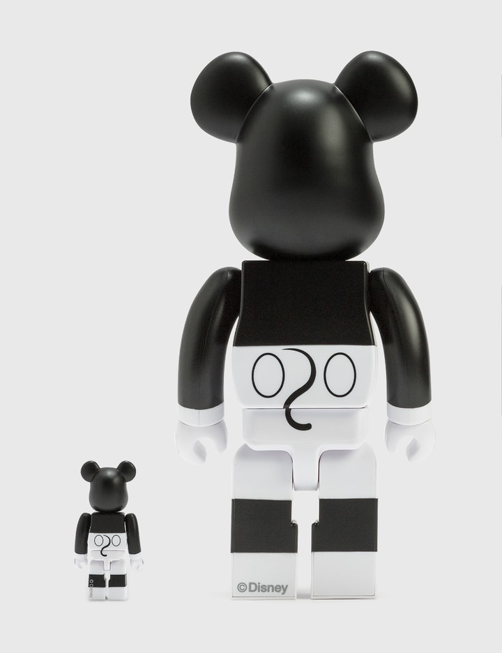 Be@rbrick Mickey Mouse (B&W 2020 Ver.) 100％ & 400％ Set Placeholder Image