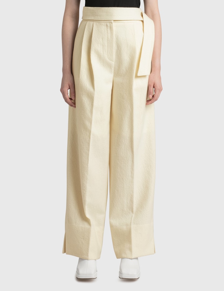 Virgin-wool High-rise Wide Trousers Placeholder Image