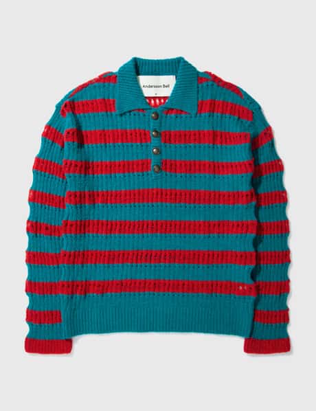 Andersson Bell Burble Stripe Polo Sweater