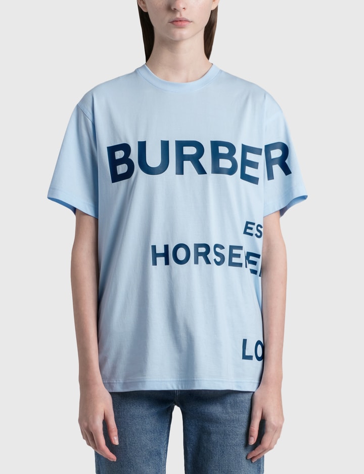 Horseferry Print Cotton Oversized T-shirt Placeholder Image