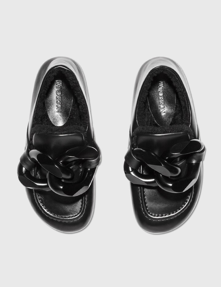 Closed Back Leather Chain Loafers Placeholder Image